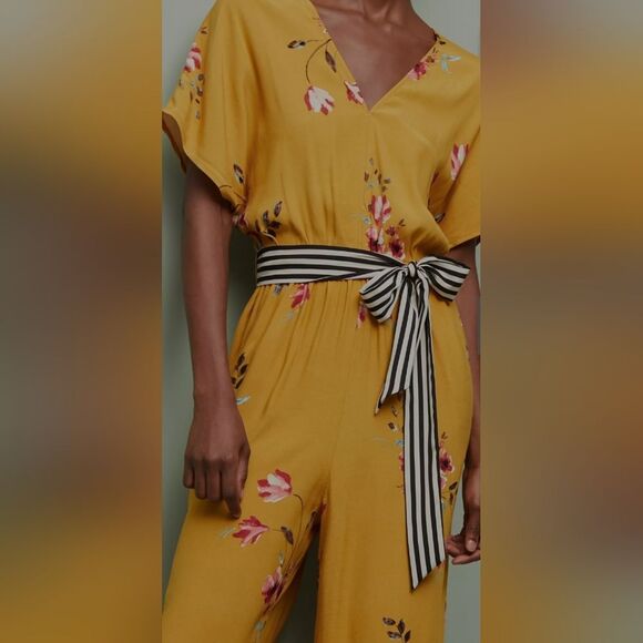 NWT ANTHROPOLOGIE Corey Lynn Calter | Floral Jumpsuit Size M - Picture 3 of 7